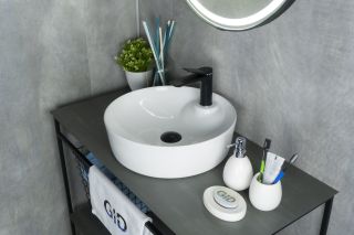 Раковина Gid D1306 51181 накладная белая 44x44x14